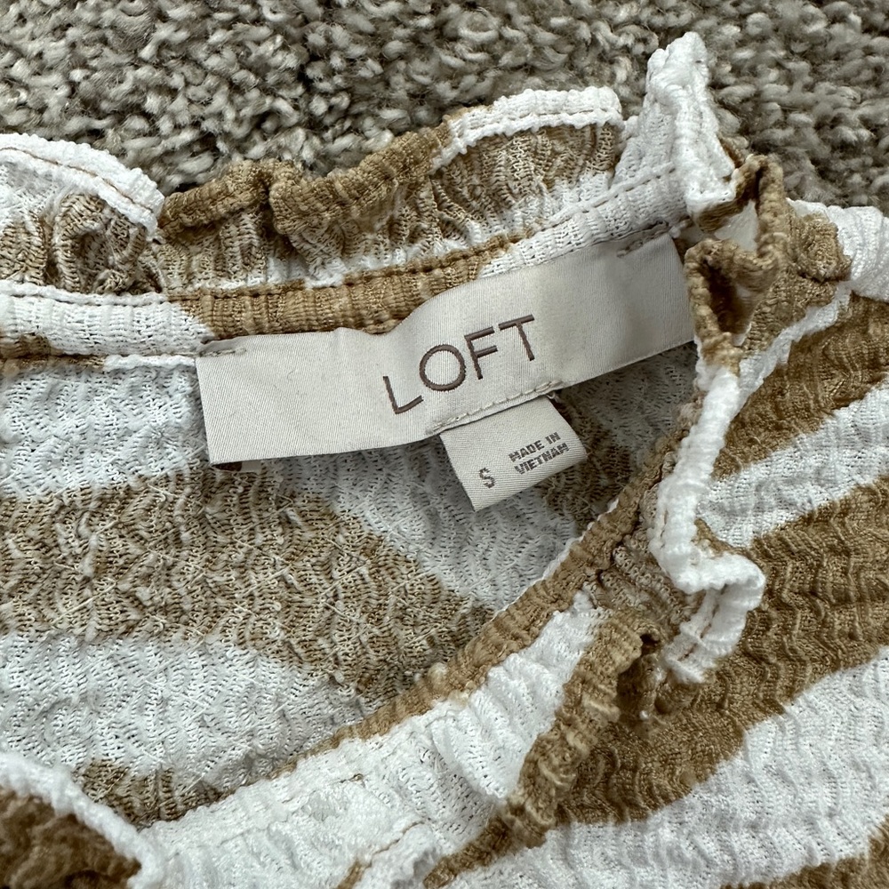 LOFT Zebra Print Shell Blouse - Picture 4 of 10